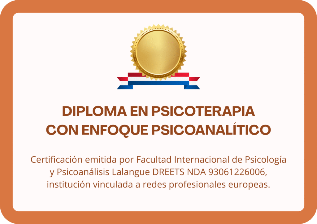 Diploma en Psicoterapia con enfoque psicoanalítico