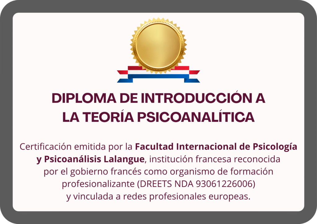 Diploma de introducción a la teoría psicoanalítica